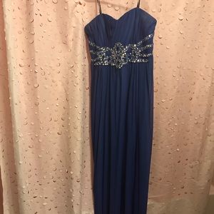 Blue prom dress